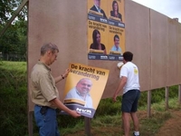 Verkiezingsborden plaatsen